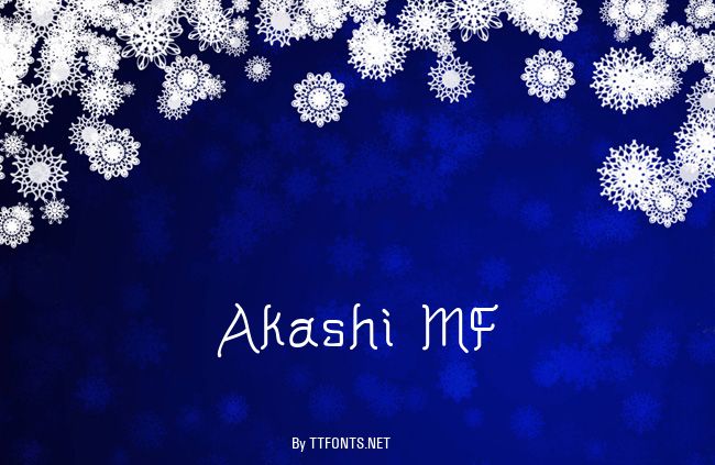 Akashi MF example